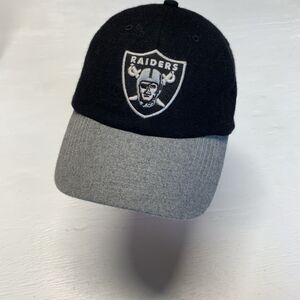Oakland Raiders NFL '47 Brand Throwback Black/ Green Wool Adjustable Hat